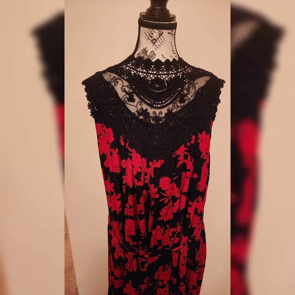 *Mini Crinkle Gauze Crochet Dress - Picture 5 of 7